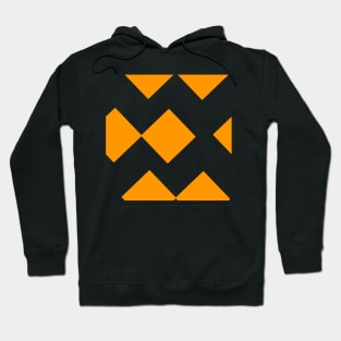 Orange Diamond Squares Hoodie